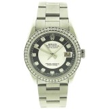  Rolex Oyster Perpetual Datejust Stainless Steel Diamond Bezel 36mm automatic Watch